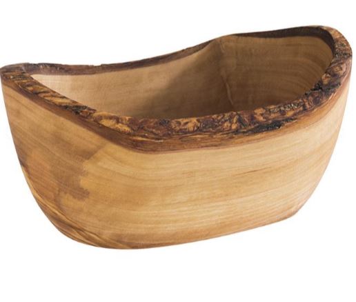 SALADEIRA 13X8CM ALT.6.5CM MADEIRA OLIVA